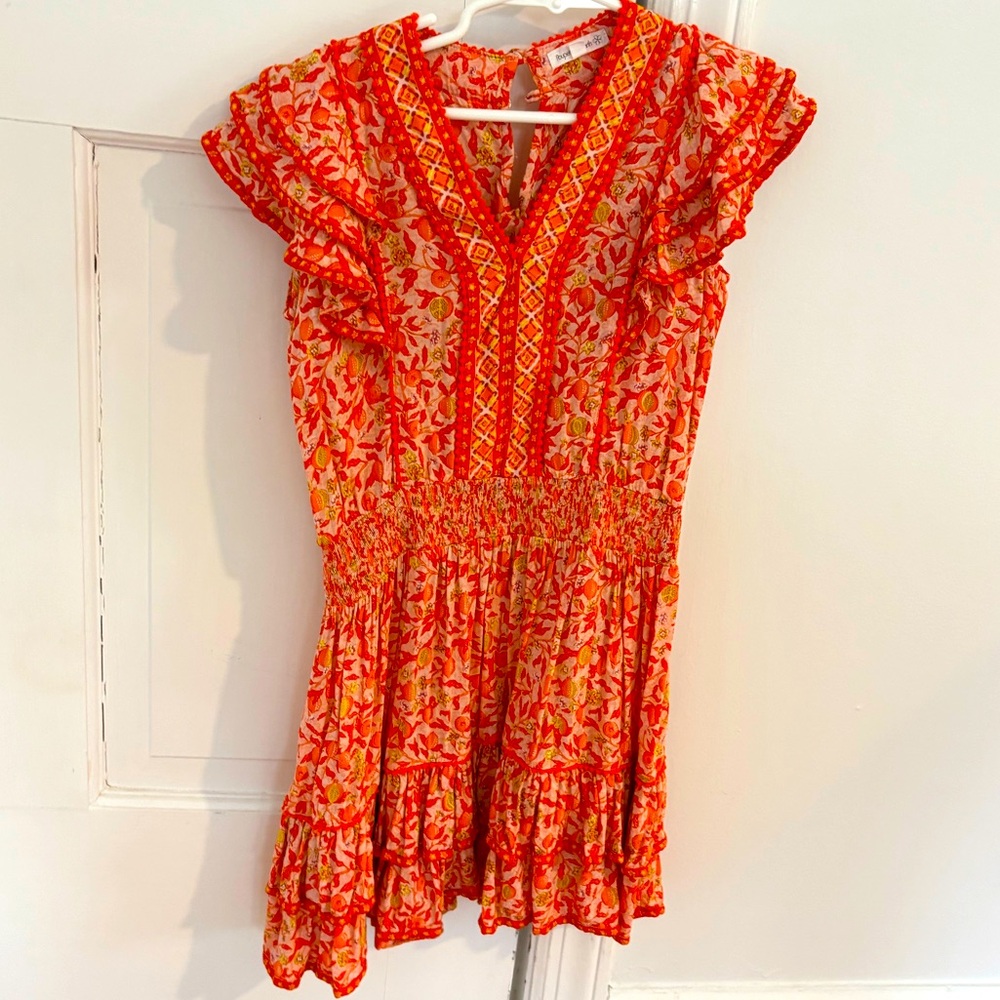 Poupette St Barth orange dress